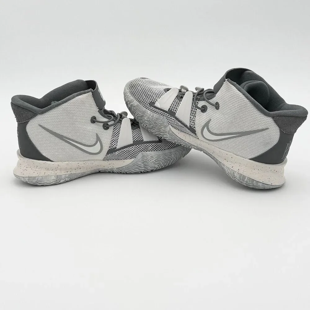 Nike Kyrie 4 Chip High Top Basketball Sneaker DB5623-011 Gray Mesh - Big Kids Si